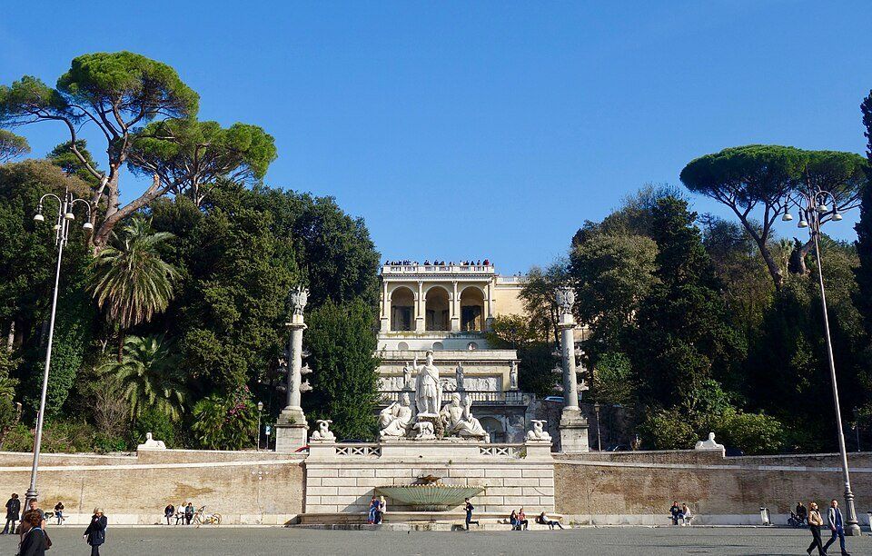 Pincio Gardens — view 1.