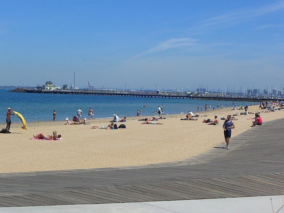 St Kilda Beach — view 1.
