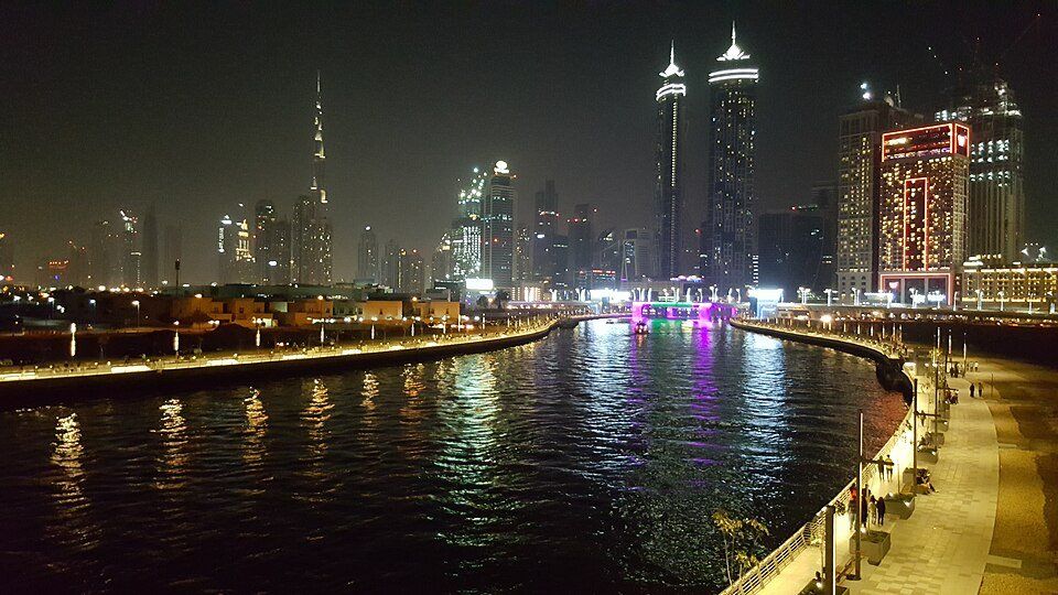 Dubai Water Canal Promenade — view 1.
